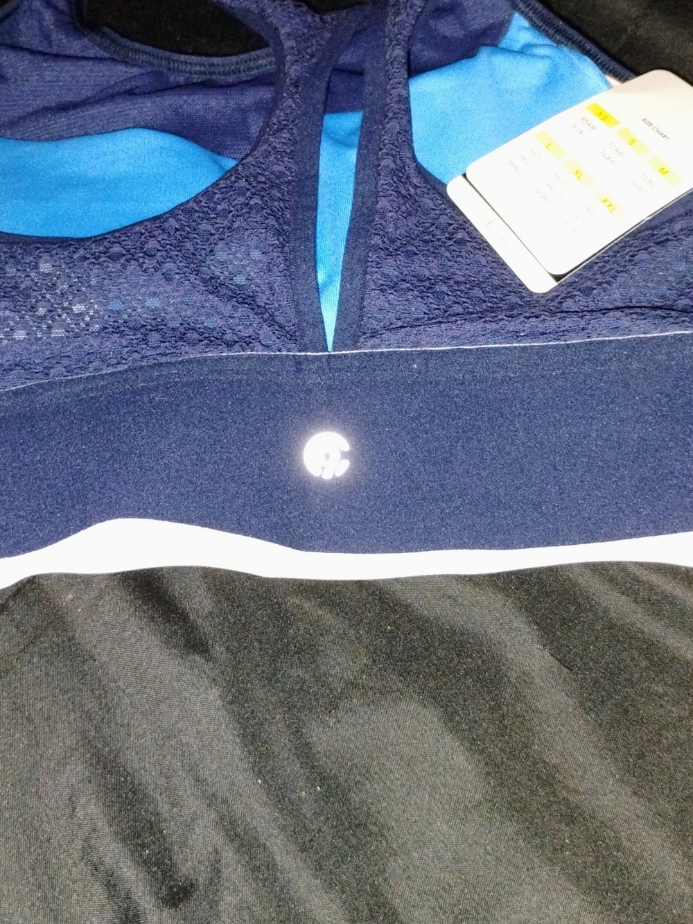 Champion Women’s Navy & Light Blue Racerback Sports Bra